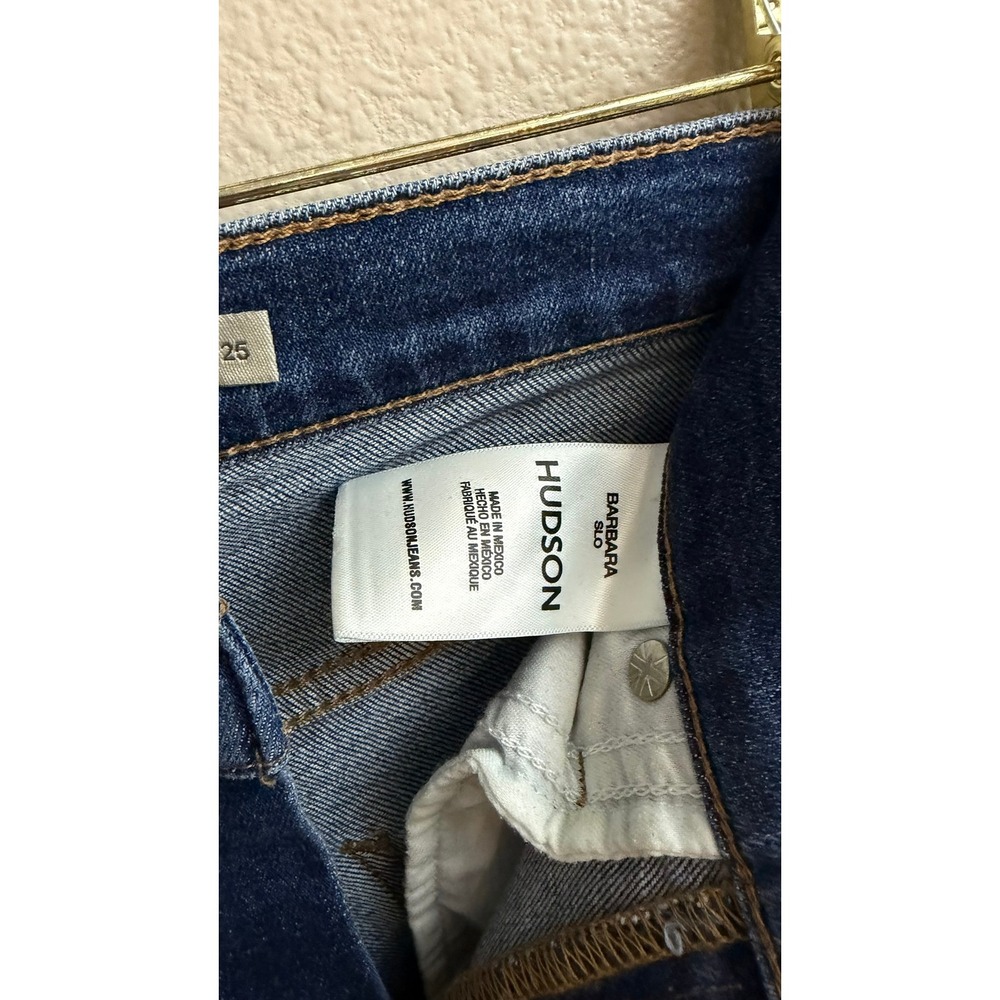 Hudson Barbara Super Skinny Jeans Size 25 High Rise Dark Wash Denim - Picture 3 of 5